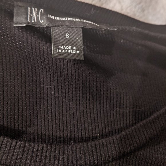 INC International Concepts Black & White Top - Picture 3 of 4